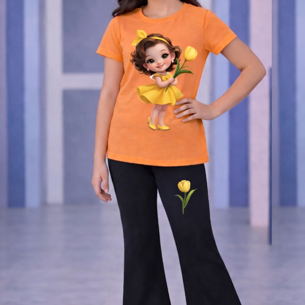Baby Night Suit - (হালকা কোরাল কমলা)